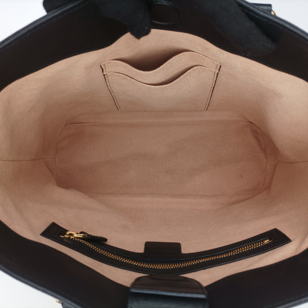 Pre-owned Gucci GG Supreme Bee Black× Beige PVC coated canvas×leather 473887 shoulderbag | stylenewstar