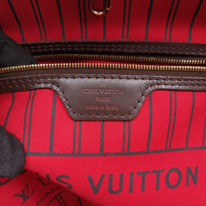 Pre-owned Louis Vuitton NEVERFULL MM EBENE Damier Canvas N51105 shoulderbag | stylenewstar