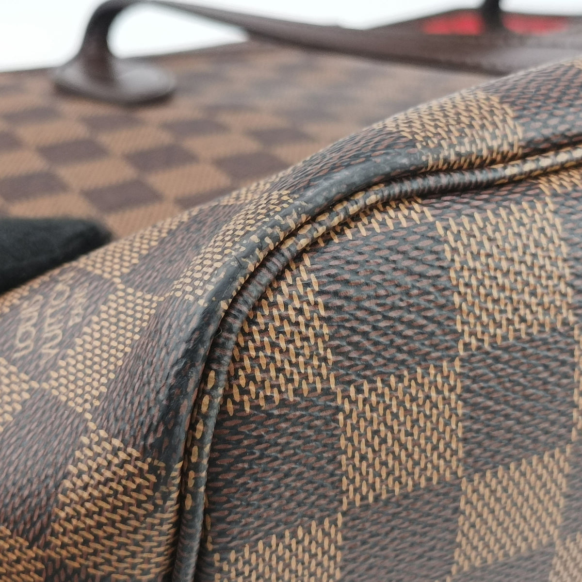 Pre-owned Louis Vuitton NEVERFULL MM EBENE Damier Canvas N51105 shoulderbag | stylenewstar