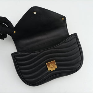 Pre-owned Louis Vuitton New Wave PM Noir Leather M51683 shoulderbag | stylenewstar