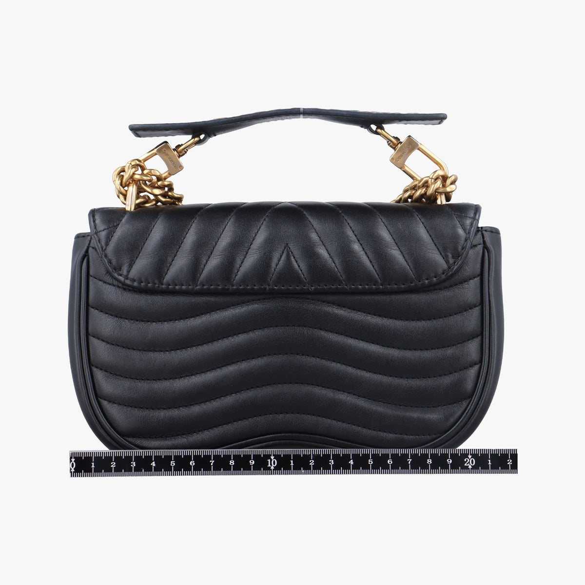 Pre-owned Louis Vuitton New Wave PM Noir Leather M51683 shoulderbag | stylenewstar