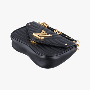 Pre-owned Louis Vuitton New Wave PM Noir Leather M51683 shoulderbag | stylenewstar