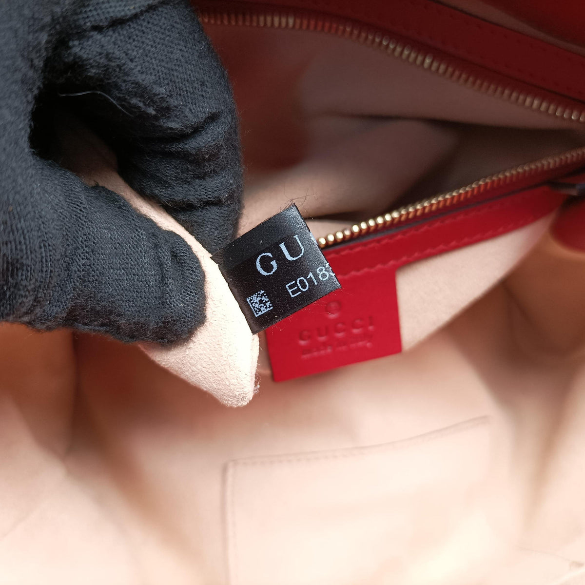 Pre-owned Gucci Bamboo Nymphaea Red Leather 453767 shoulderbag | stylenewstar