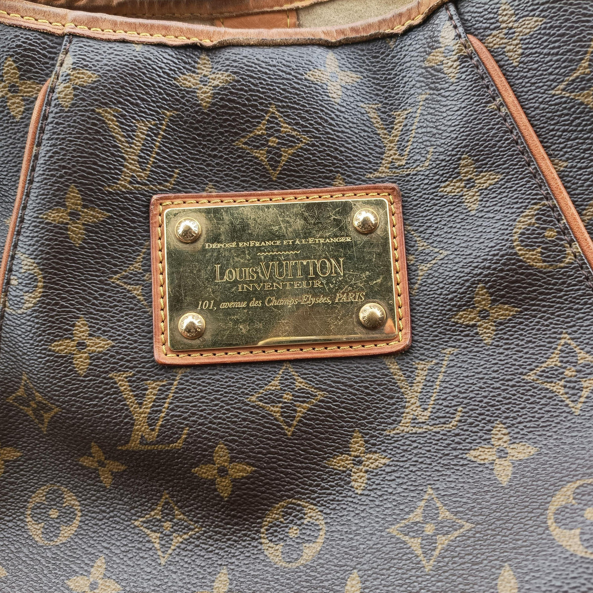 Pre-owned Louis Vuitton GALLIERA PM Brown Monogram Canvas M56382 shoulderbag | stylenewstar