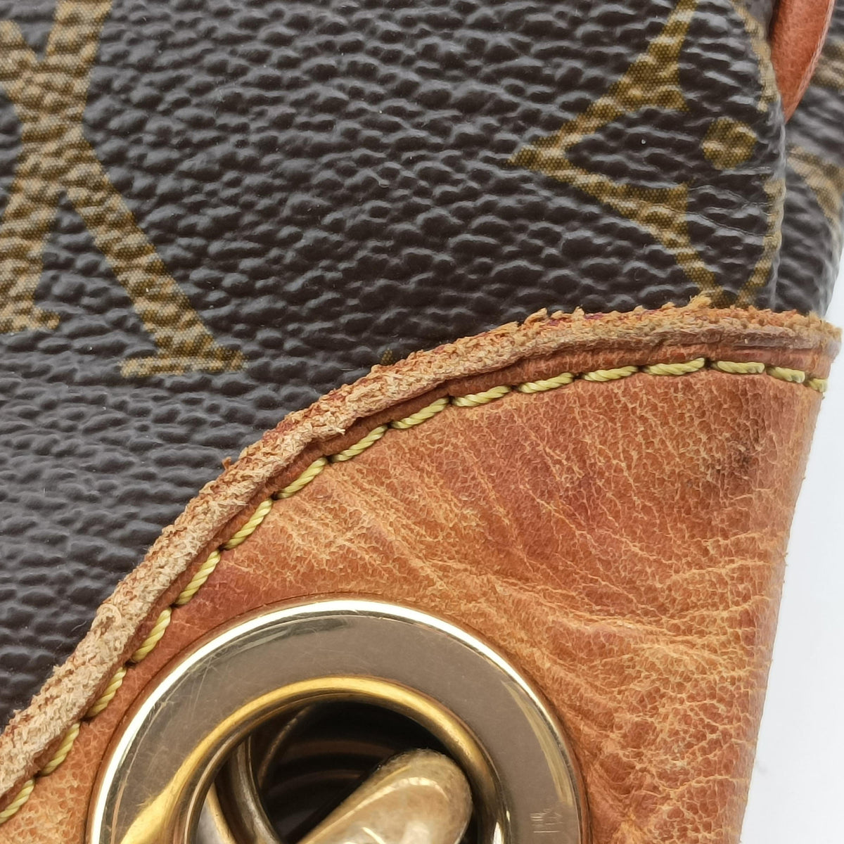 Pre-owned Louis Vuitton GALLIERA PM Brown Monogram Canvas M56382 shoulderbag | stylenewstar