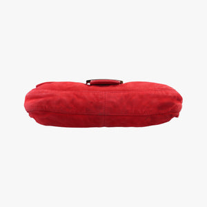 Secondhand Fendi Baguette Red suede 26424 handbag | stylenewstar