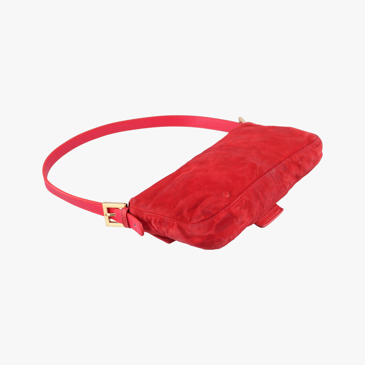 Secondhand Fendi Baguette Red suede 26424 handbag | stylenewstar
