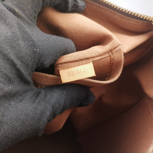 Pre-owned Louis Vuitton PALERMO PM brown Monogram Canvas M40145 shoulderbag | stylenewstar