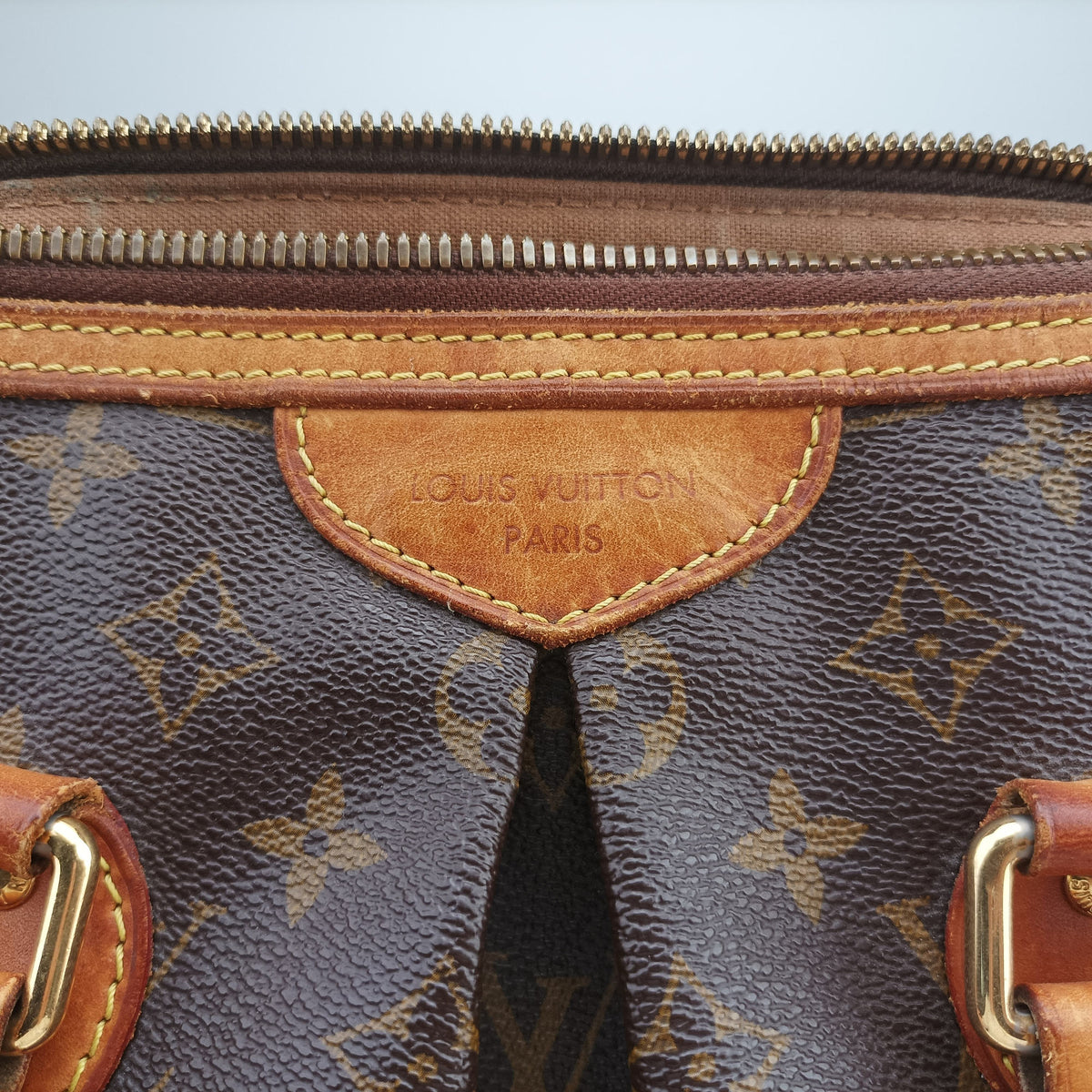 Pre-owned Louis Vuitton PALERMO PM brown Monogram Canvas M40145 shoulderbag | stylenewstar