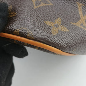 Pre-owned Louis Vuitton PALERMO PM brown Monogram Canvas M40145 shoulderbag | stylenewstar
