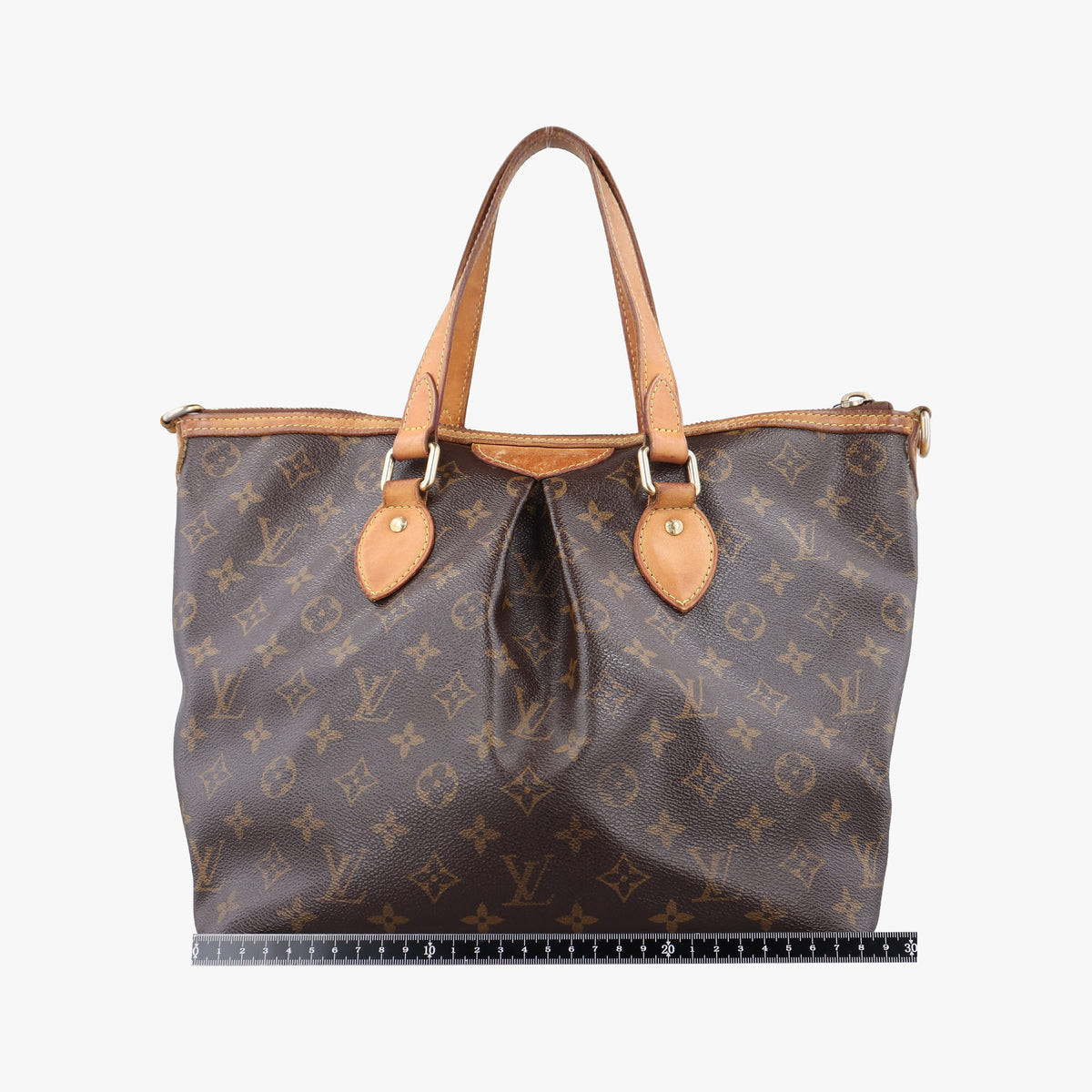 Pre-owned Louis Vuitton PALERMO PM brown Monogram Canvas M40145 shoulderbag | stylenewstar