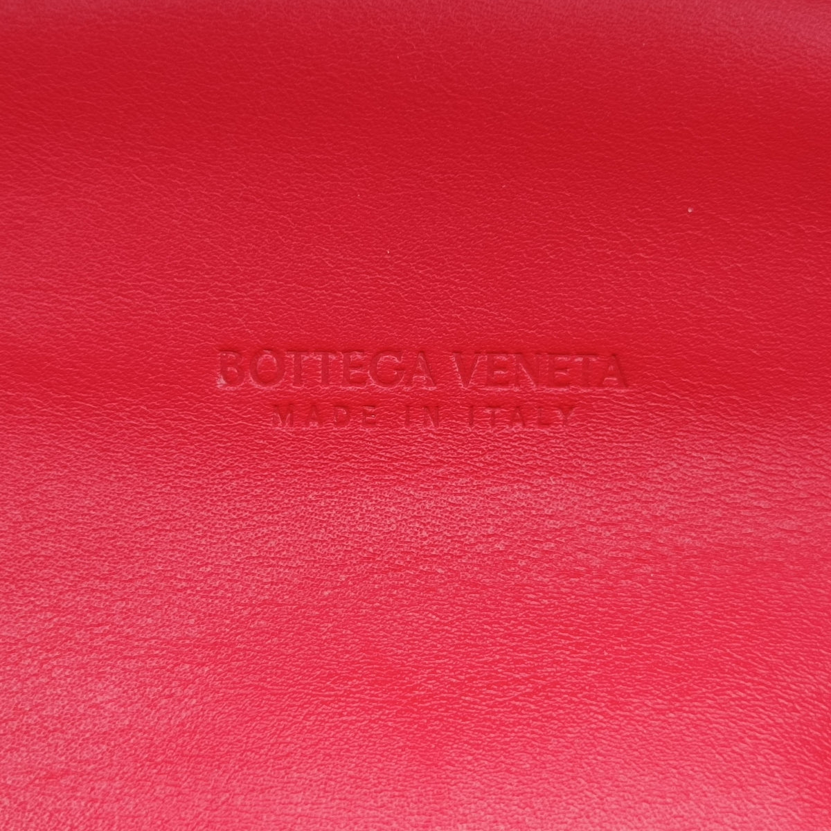 Pre-owned Bottega Veneta The　Chain Pouch Red lambskin  shoulderbag | stylenewstar