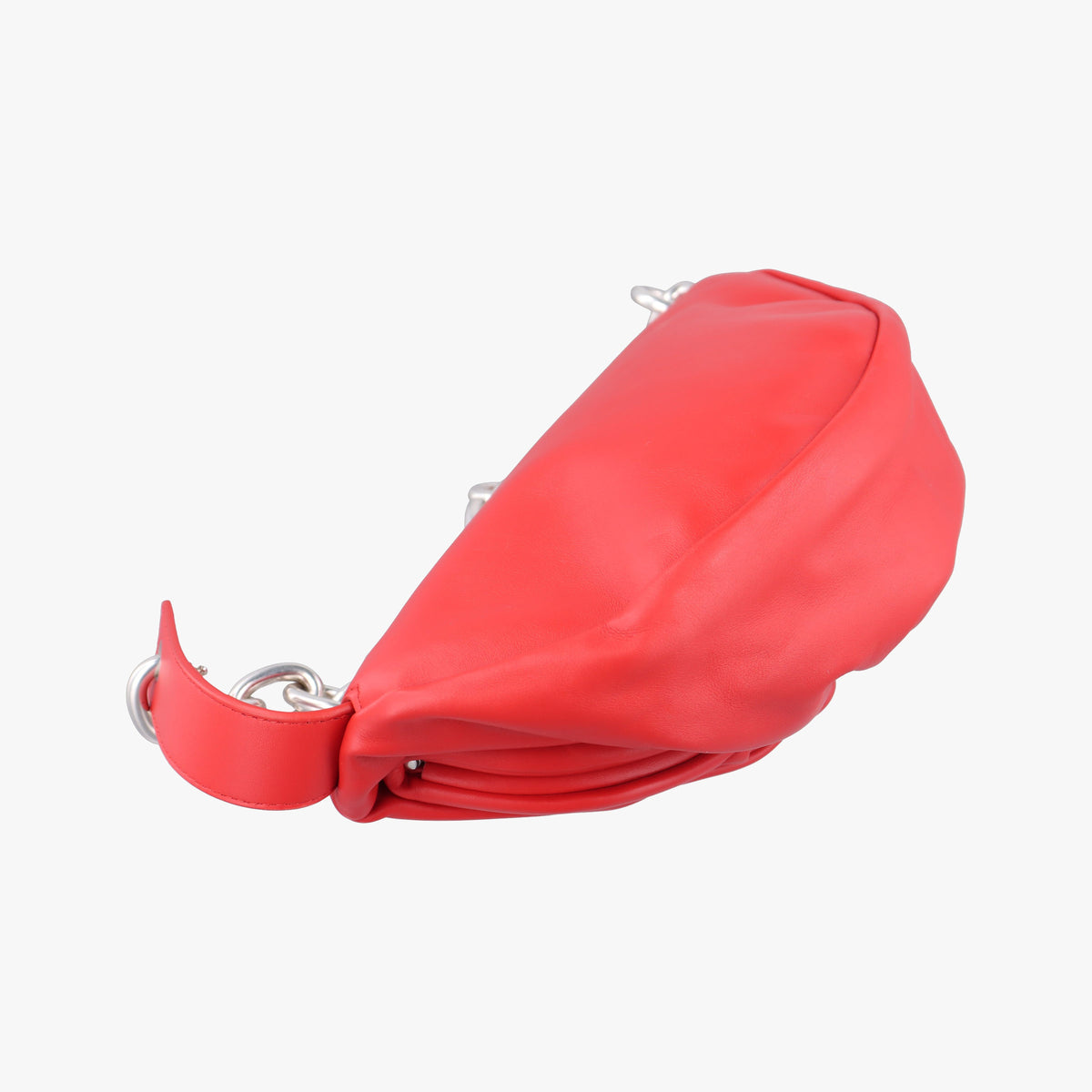 Pre-owned Bottega Veneta The　Chain Pouch Red lambskin  shoulderbag | stylenewstar