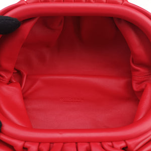 Pre-owned Bottega Veneta The　Chain Pouch Red lambskin  shoulderbag | stylenewstar
