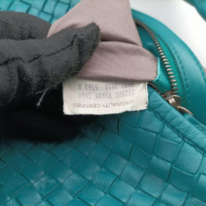 Pre-owned Bottega Veneta Intrecciato Blue lambskin  handbag | stylenewstar