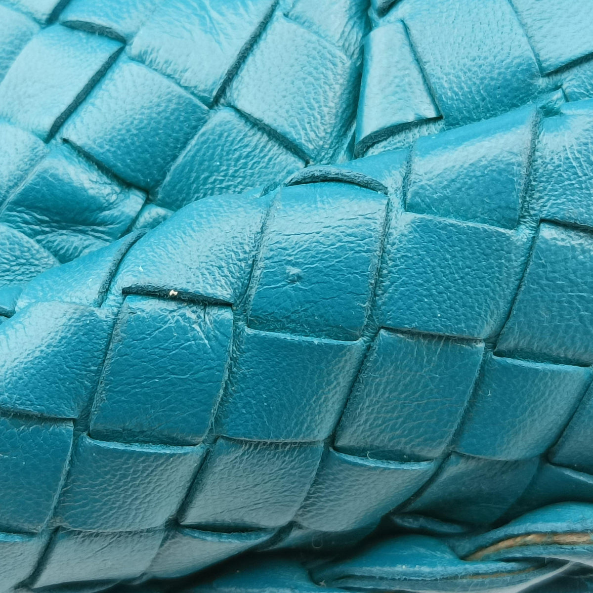 Pre-owned Bottega Veneta Intrecciato Blue lambskin  handbag | stylenewstar