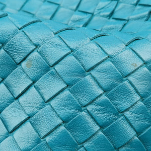 Pre-owned Bottega Veneta Intrecciato Blue lambskin  handbag | stylenewstar