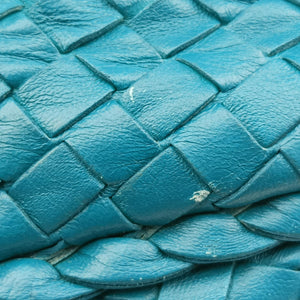 Pre-owned Bottega Veneta Intrecciato Blue lambskin  handbag | stylenewstar