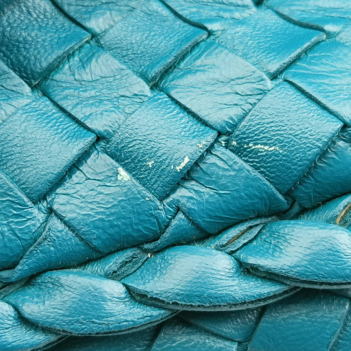 Pre-owned Bottega Veneta Intrecciato Blue lambskin  handbag | stylenewstar