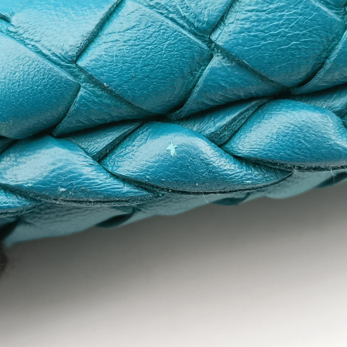 Pre-owned Bottega Veneta Intrecciato Blue lambskin  handbag | stylenewstar