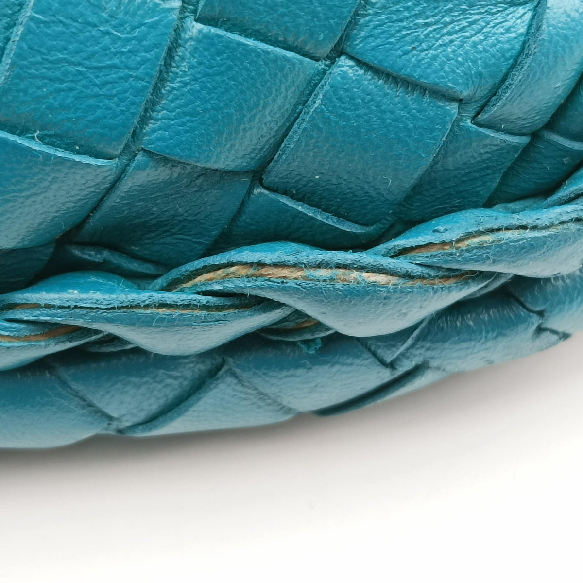 Pre-owned Bottega Veneta Intrecciato Blue lambskin  handbag | stylenewstar