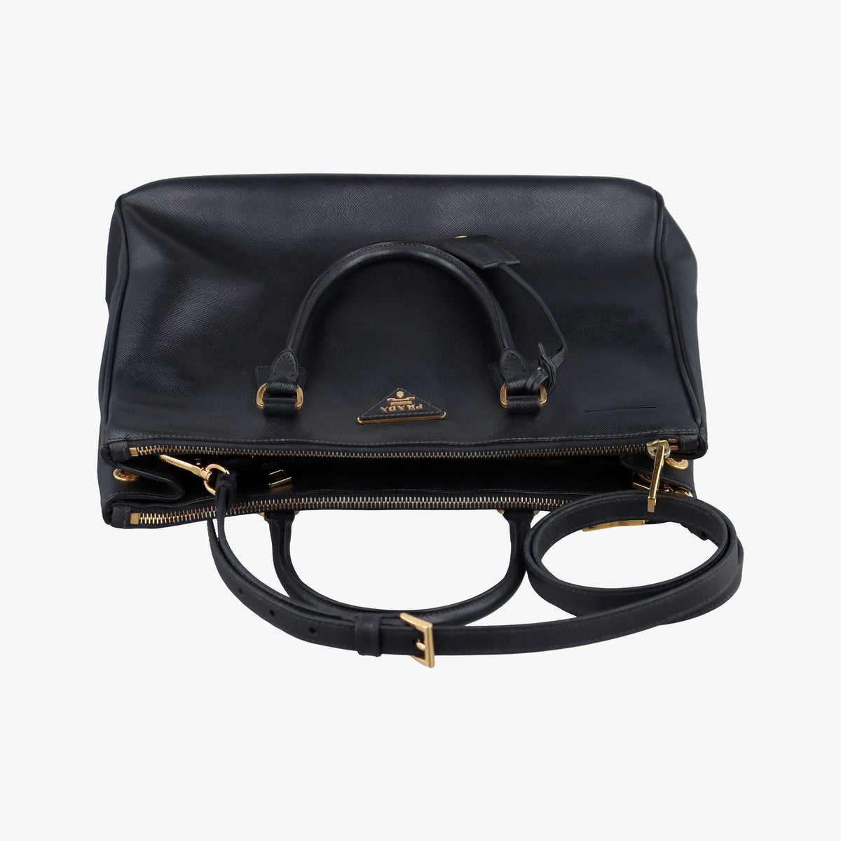 Secondhand Prada Galleria Black SAFFIANO Leather BN2274 shoulderbag | stylenewstar