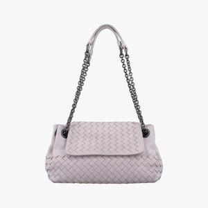 Pre-owned Bottega Veneta Intrecciato Light purple lambskin  shoulderbag | stylenewstar