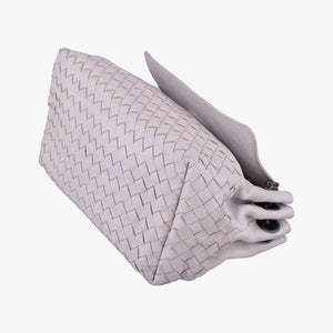 Pre-owned Bottega Veneta Intrecciato Light purple lambskin  shoulderbag | stylenewstar