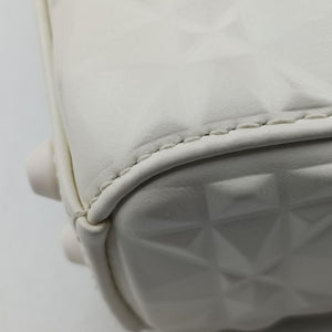 Vintage Christian Dior Lady Dior White leather  shoulderbag | stylenewstar