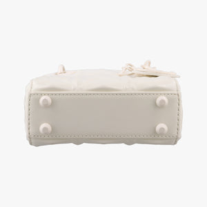 Vintage Christian Dior Lady Dior White leather  shoulderbag | stylenewstar