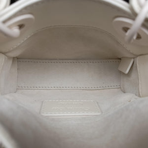 Vintage Christian Dior Lady Dior White leather  shoulderbag | stylenewstar