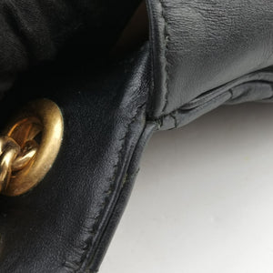 Vintage Gucci GG Marmont Black Leather 443497 shoulderbag | stylenewstar