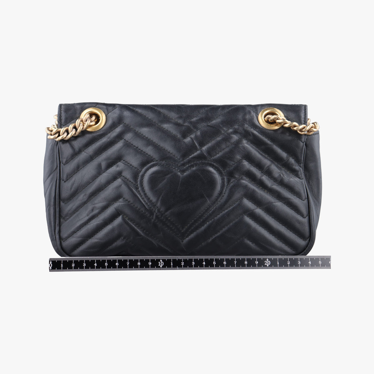 Vintage Gucci GG Marmont Black Leather 443497 shoulderbag | stylenewstar