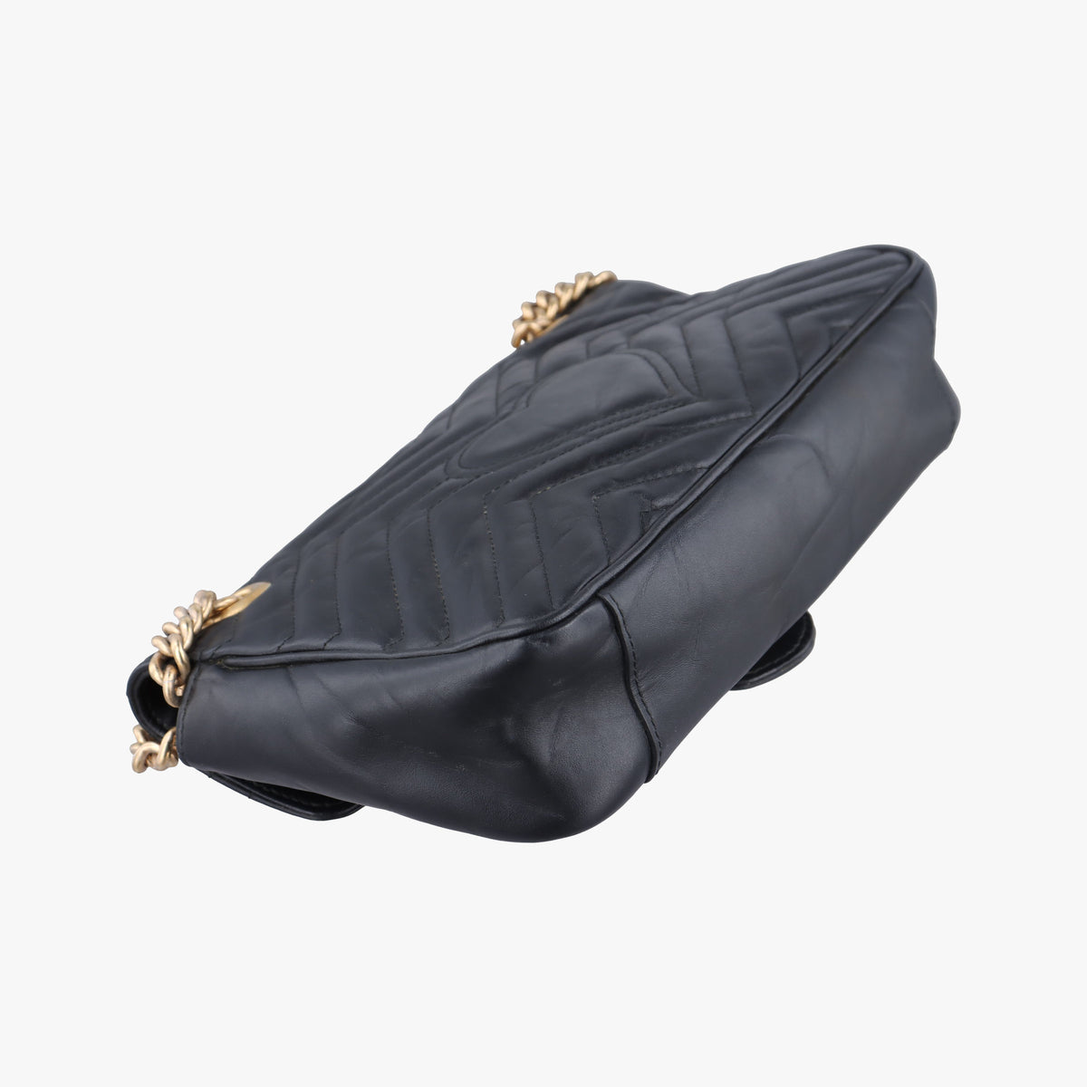 Vintage Gucci GG Marmont Black Leather 443497 shoulderbag | stylenewstar