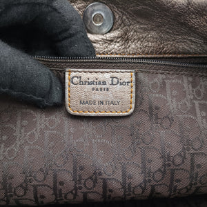 Pre-owned Christian Dior Gaucho Golden Leather  handbag | stylenewstar