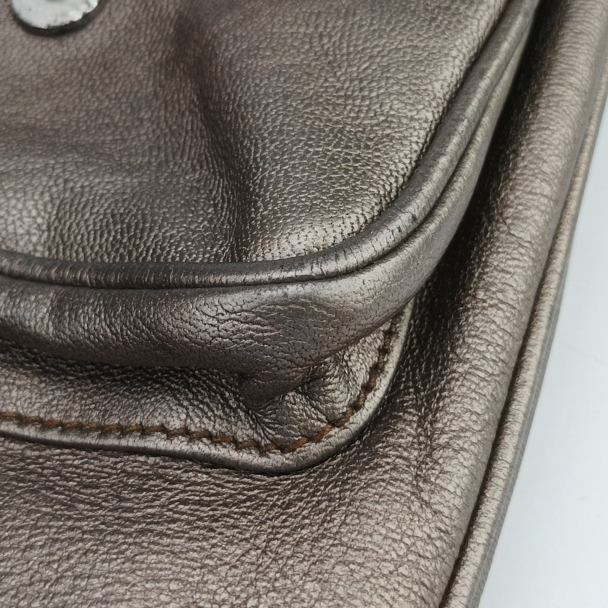 Pre-owned Christian Dior Gaucho Golden Leather  handbag | stylenewstar