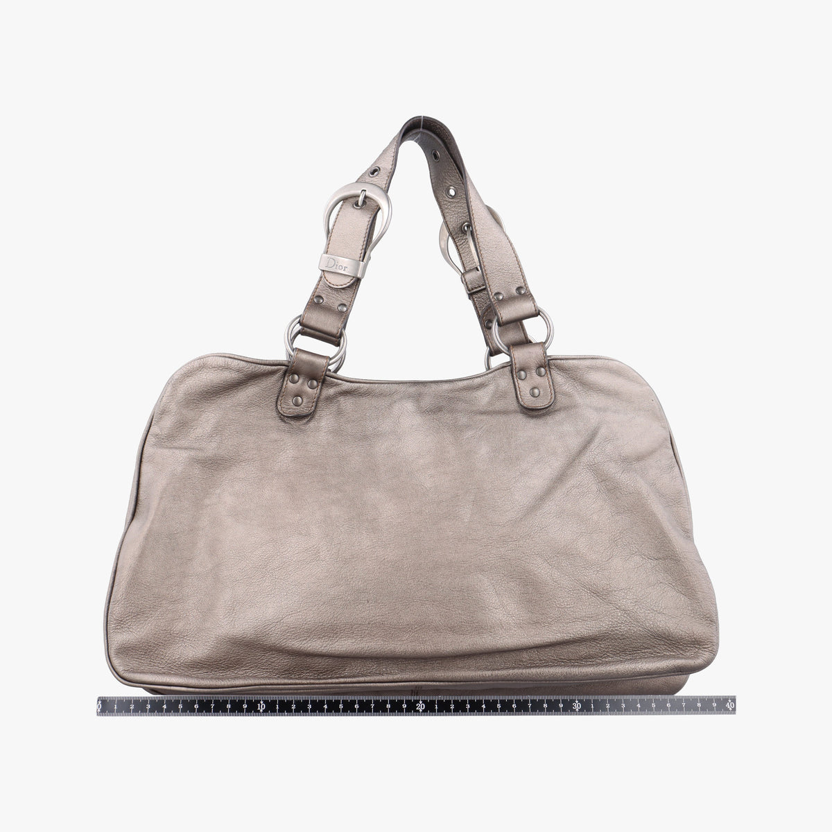 Pre-owned Christian Dior Gaucho Golden Leather  handbag | stylenewstar