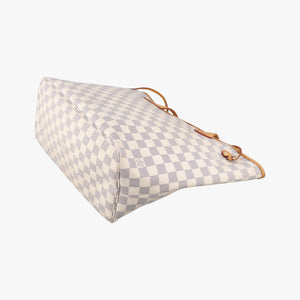 Pre-owned Louis Vuitton Neverfull MM Azur Damier Canvas N51107 handbag | stylenewstar