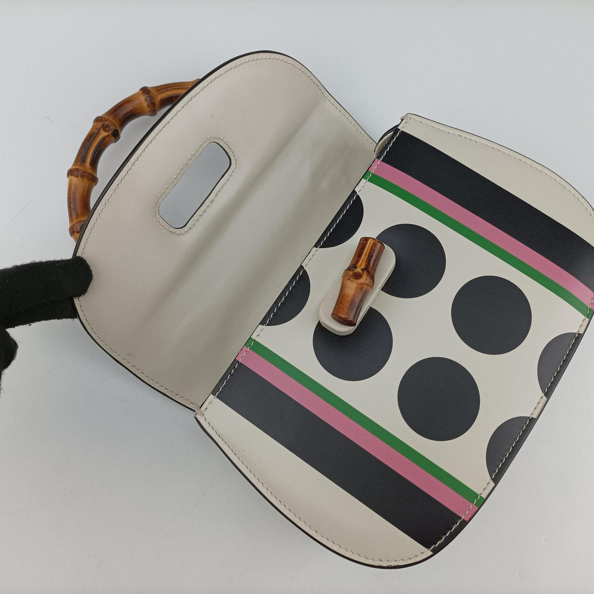 Secondhand Gucci New Bamboo Multicolor Leather 675797 shoulderbag | stylenewstar