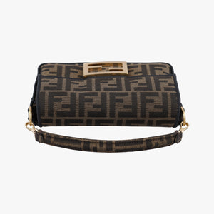 Pre-owned Fendi BAGUETTE Brown canvas 8BS017 shoulderbag | stylenewstar
