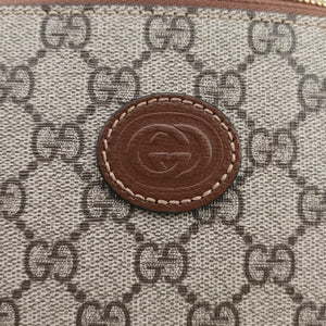 Pre-owned Gucci Interlocking G Messenger Beige × Brown PVC coated canvas× Leather 723306 crossbodybag | stylenewstar