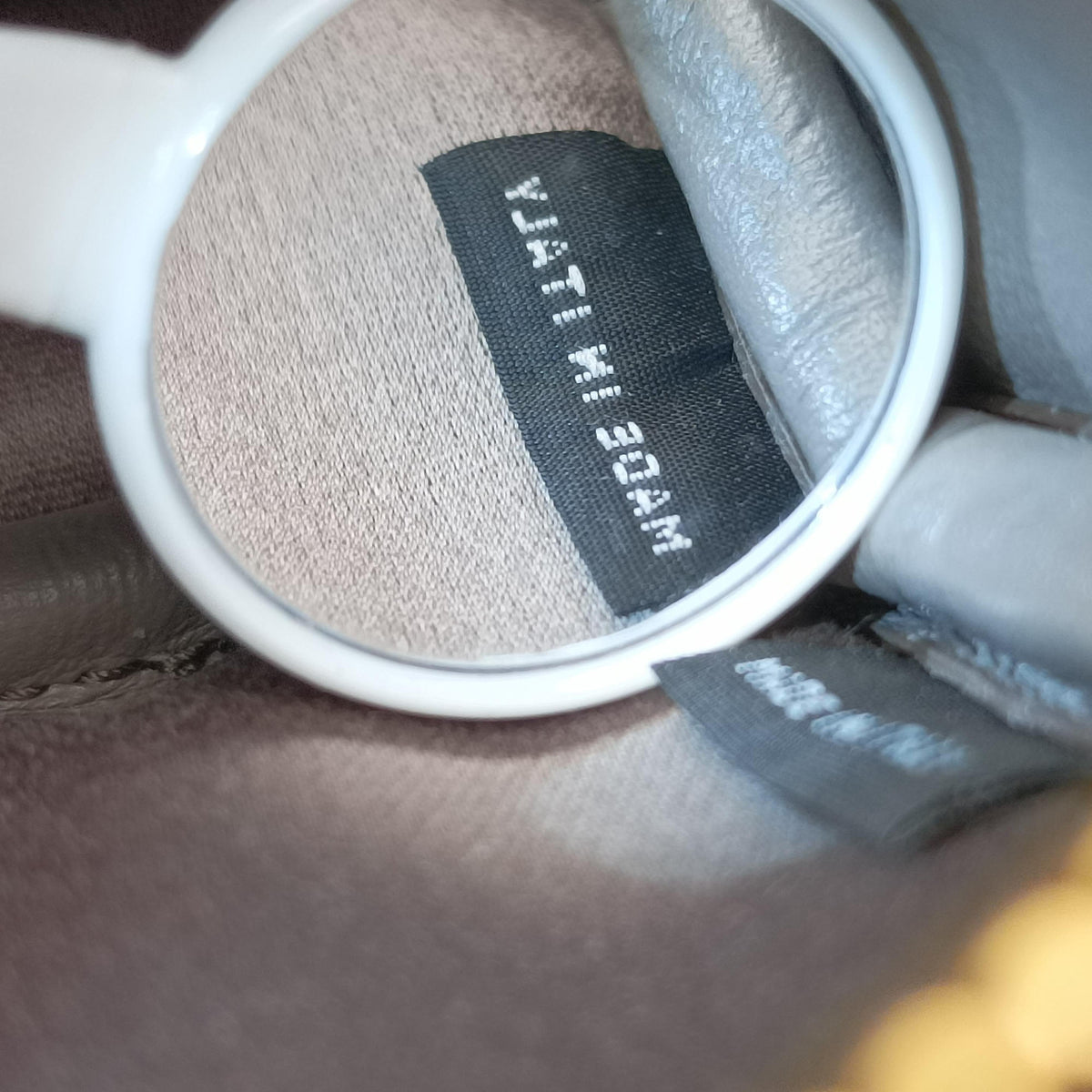 Secondhand Miu Miu Beau Micro Grey Leather  handbag | stylenewstar
