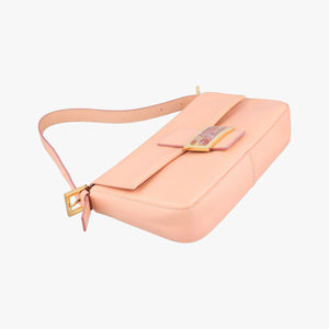 Pre-owned Fendi BAGUETTE Pink Leather 25124 shoulderbag | stylenewstar