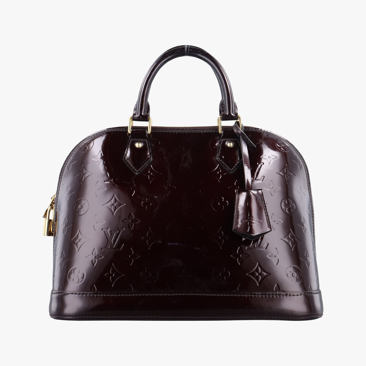 Pre-owned Louis Vuitton Alma PM Amarante Vernis M91691 handbag | stylenewstar
