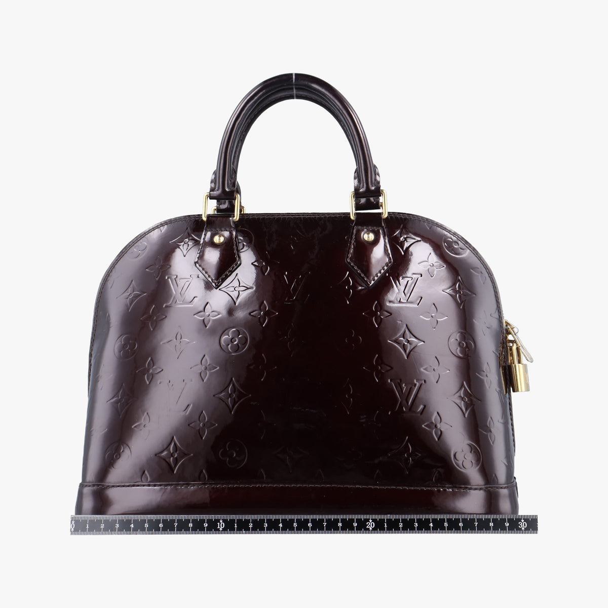 Pre-owned Louis Vuitton Alma PM Amarante Vernis M91691 handbag | stylenewstar