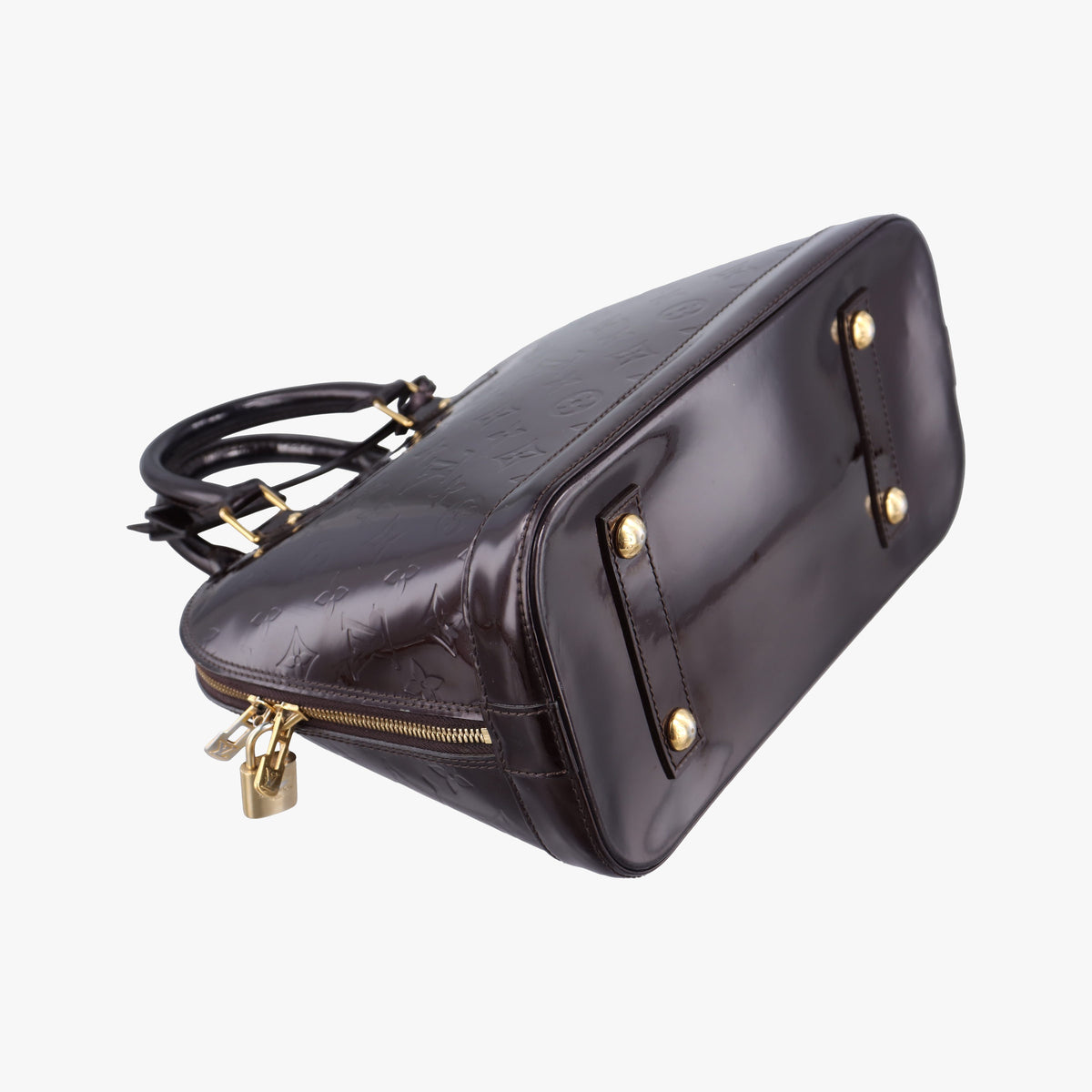 Pre-owned Louis Vuitton Alma PM Amarante Vernis M91691 handbag | stylenewstar