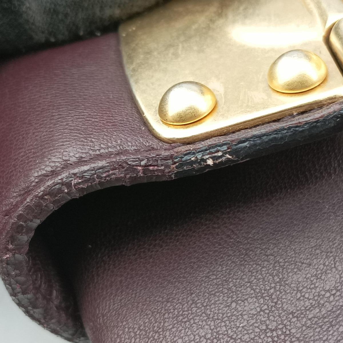 Pre-owned Miu Miu Coffer Matelasse Brown Leather  shoulderbag | stylenewstar