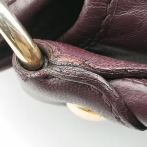 Pre-owned Miu Miu Coffer Matelasse Brown Leather  shoulderbag | stylenewstar
