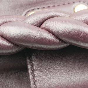 Pre-owned Miu Miu Coffer Matelasse Brown Leather  shoulderbag | stylenewstar