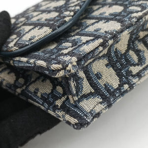 Vintage Christian Dior Saddle Navy Jacquard x Leather  bum bag/waist bag | stylenewstar